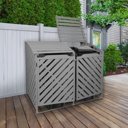 Wheelie bin store - bin, double