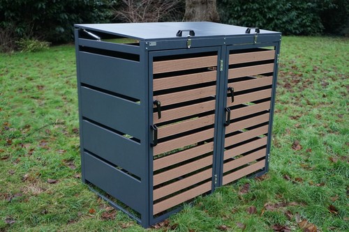 Wheelie bin storage double - bin, -double