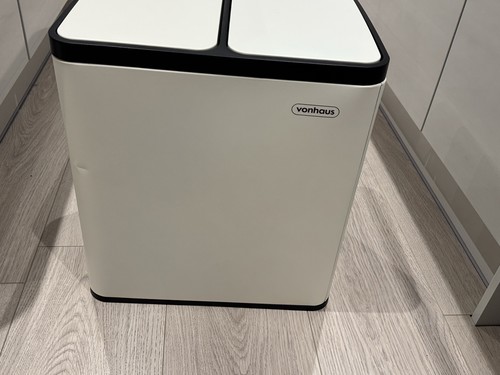 Matte creame double - bin, 30l