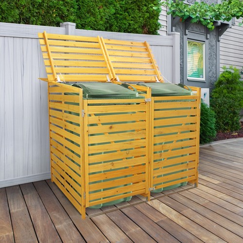 Wheelie bin storage double - wheelie,