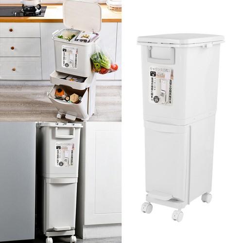 Mobile kitchen recycling bins - mobile,