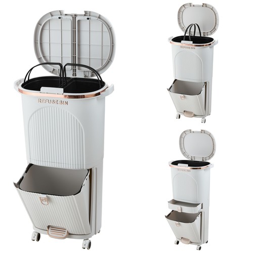 Kitchen recycling bin - recycling, on