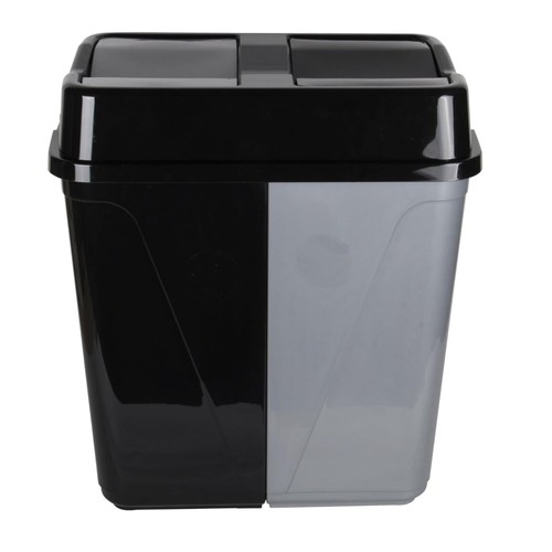 Dual compartment recycling bin - recycling,