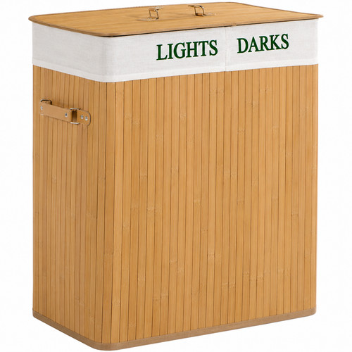 100l bamboo laundry basket - 100l,