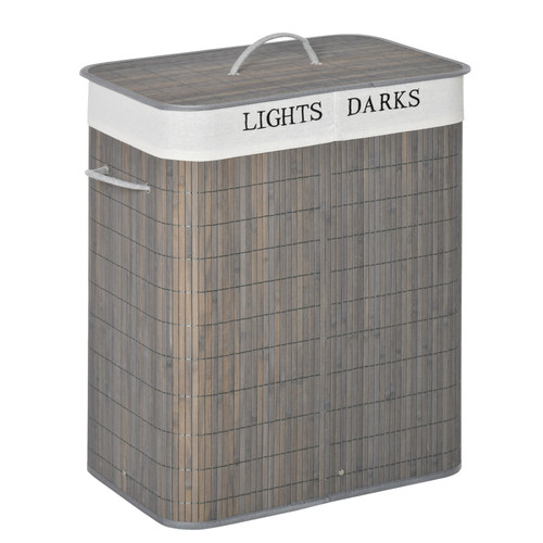 Bamboo laundry basket 100l - bamboo,