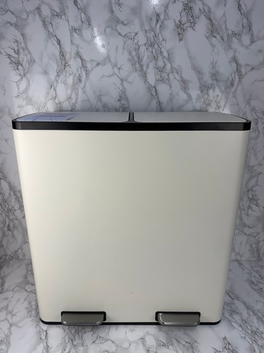 Vonhaus 60l cream double pedal - vonhaus,