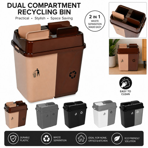 Dual recycling bin - recycling,