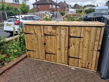 Wheelie bin storage for 1, 2