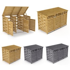 Double Triple Wheelie Bin