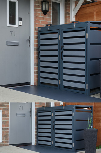 Wheelie bin storage double - wheelie,